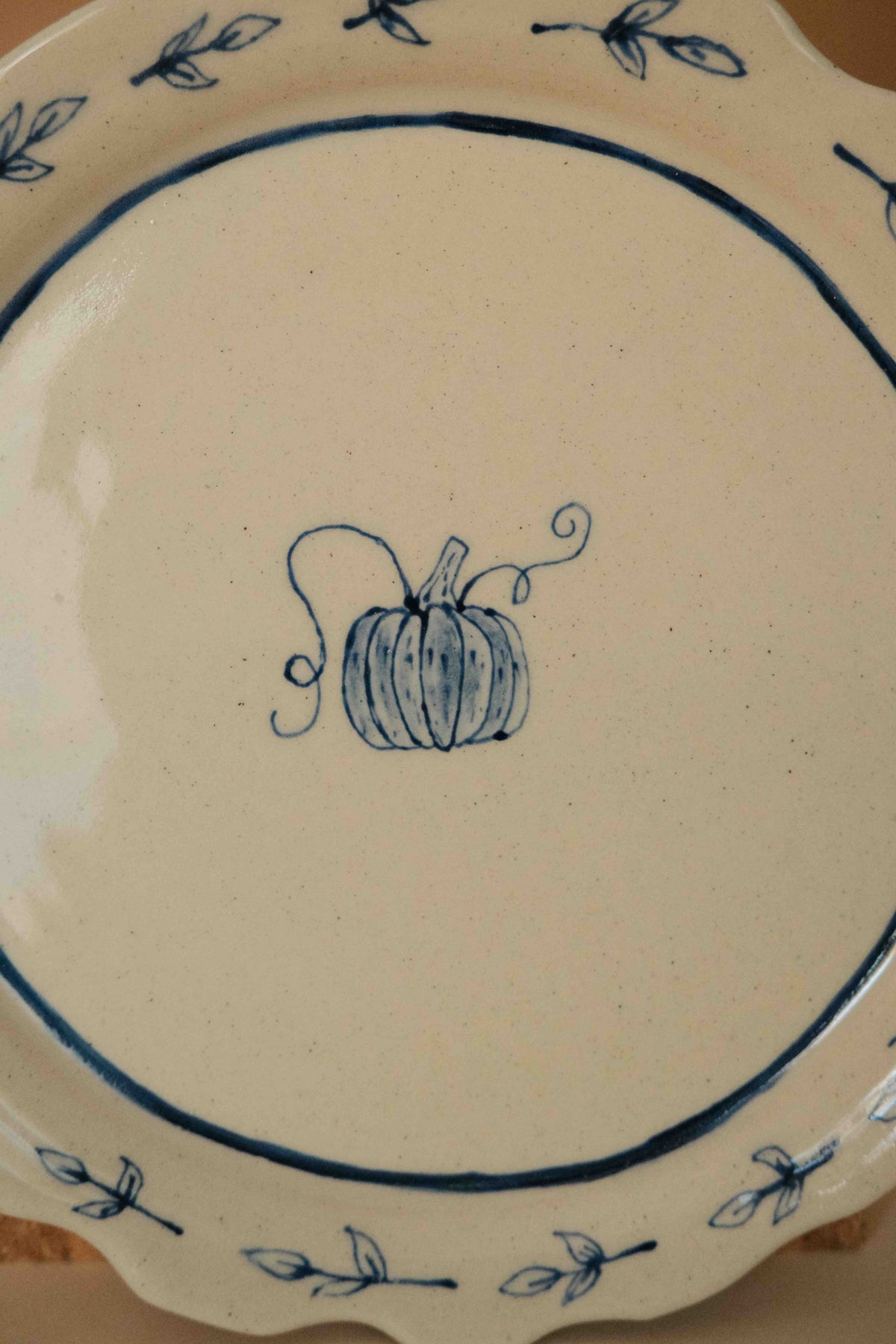 Pumpkin Dessert Plate