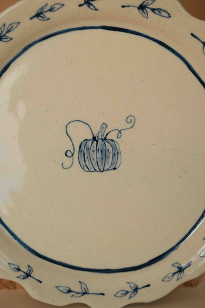 Pumpkin Dessert Plate