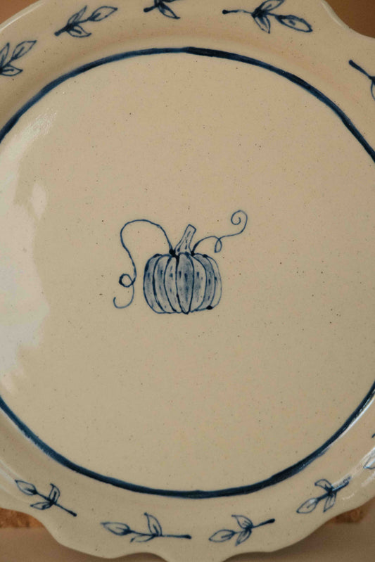 Pumpkin Dessert Plate