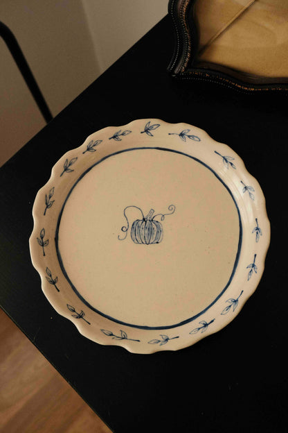 Pumpkin Dessert Plate
