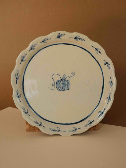 Pumpkin Dessert Plate