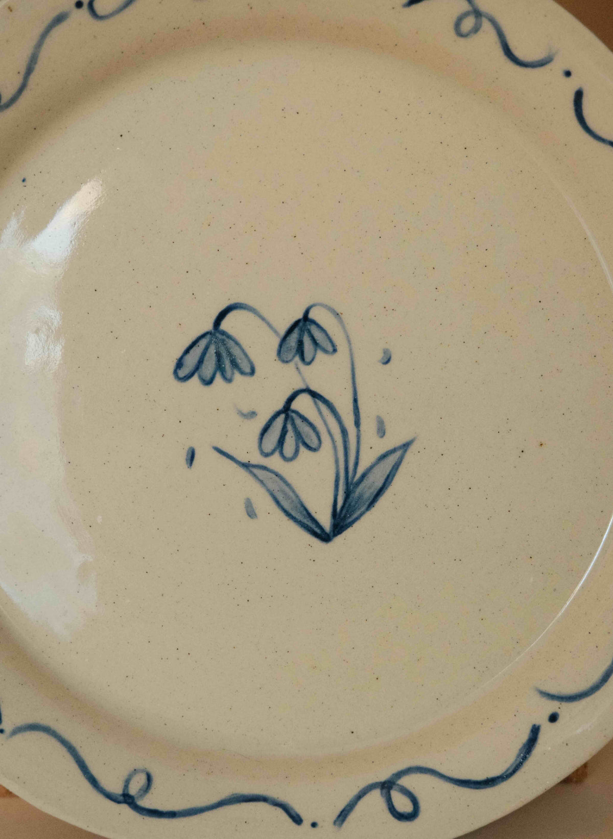 Snowflake Flower Dessert Plate