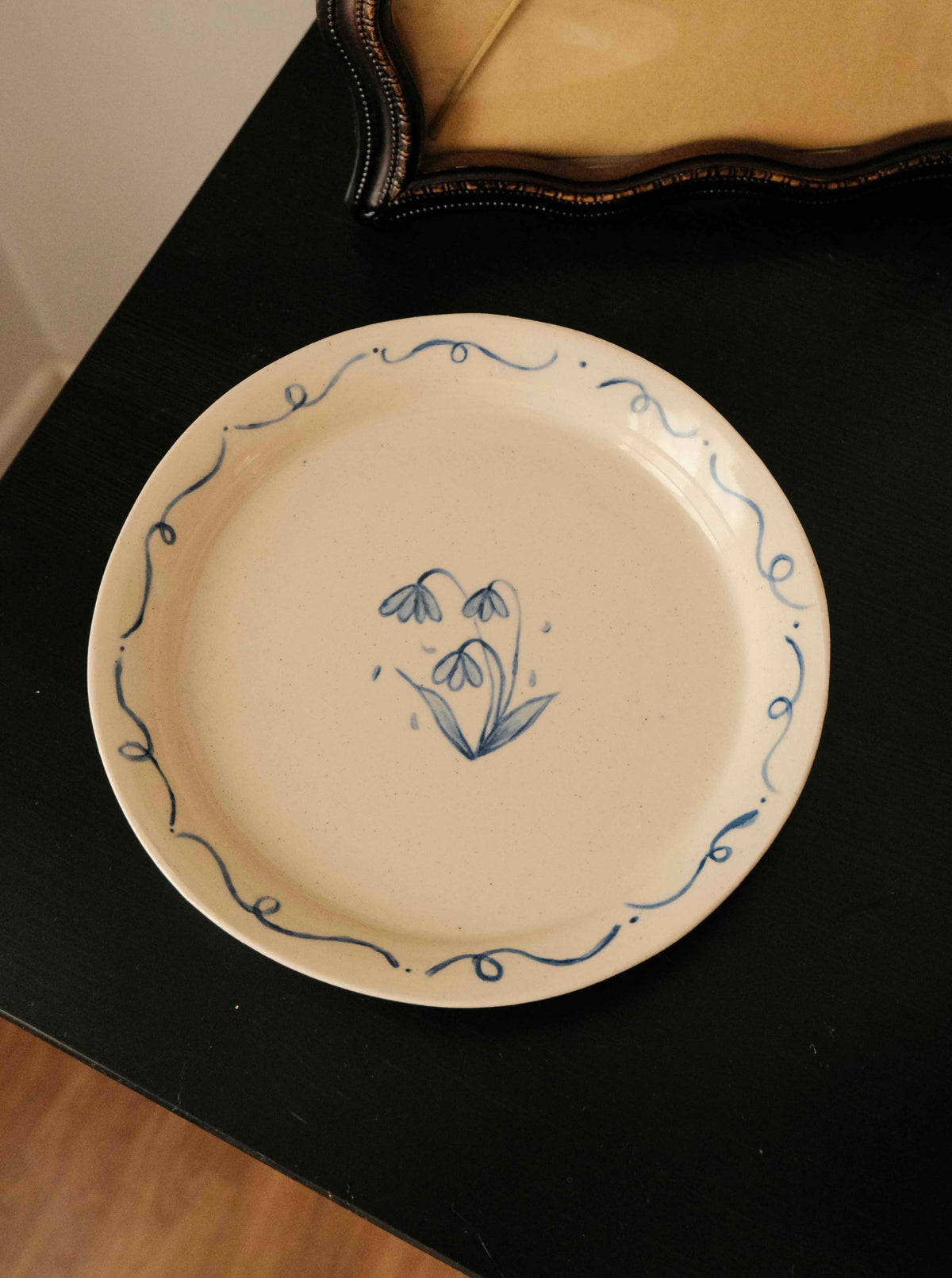 Snowflake Flower Dessert Plate